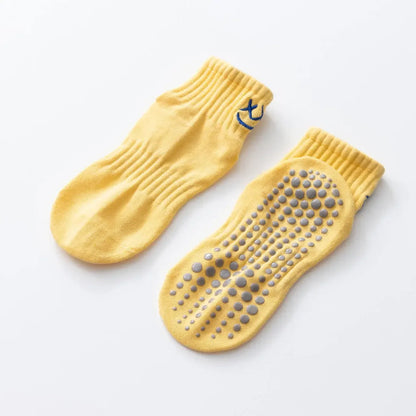 Simple Non-slip Breathable Yoga Socks Women Pilates Socks  Indoor Dance Fitness Gymnastics Professional Training Sports Socks Beauty World Shop