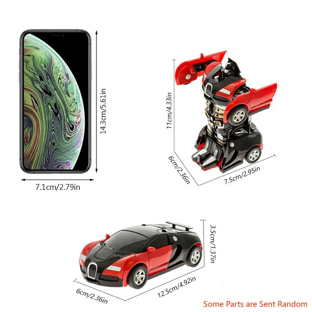 Amazing Transforming Sports Car Deformation Toy, Inertial Sliding Racing Bike, Automatic Transform, Incredible Boys Gift Idea! Beauty Fashion