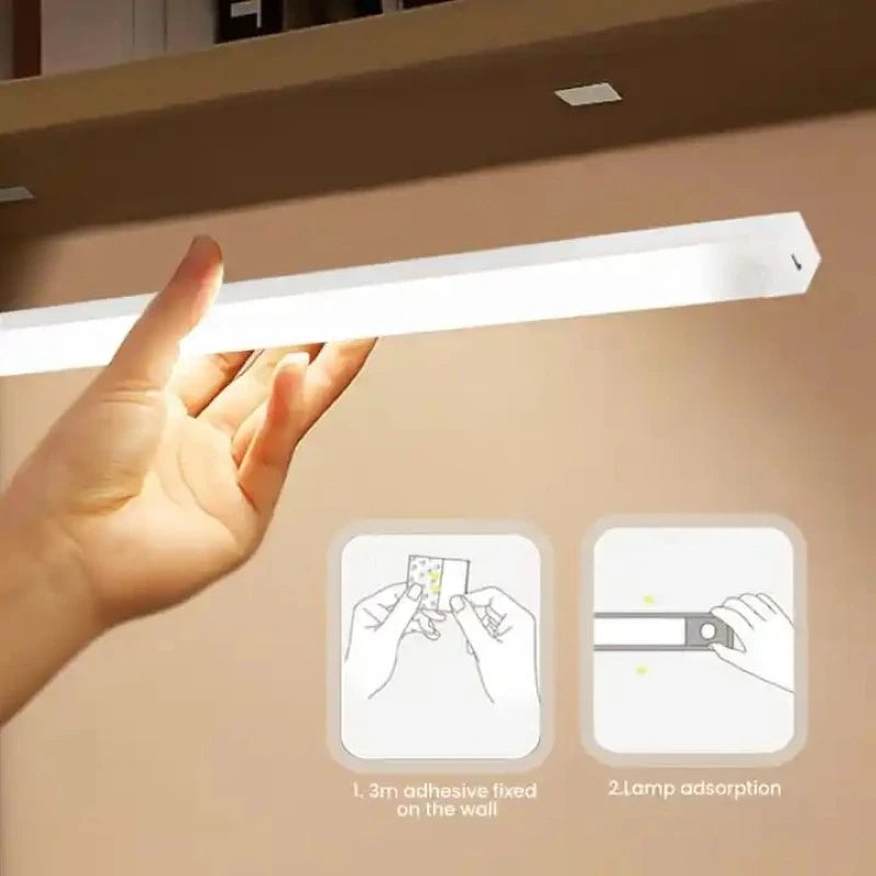 Wireless LED Night Lights Motion Sensor Lights Closet Kitchen Night Lights Bedroom Detector Light Cabinet Staircase Backlit Beauty World Shop