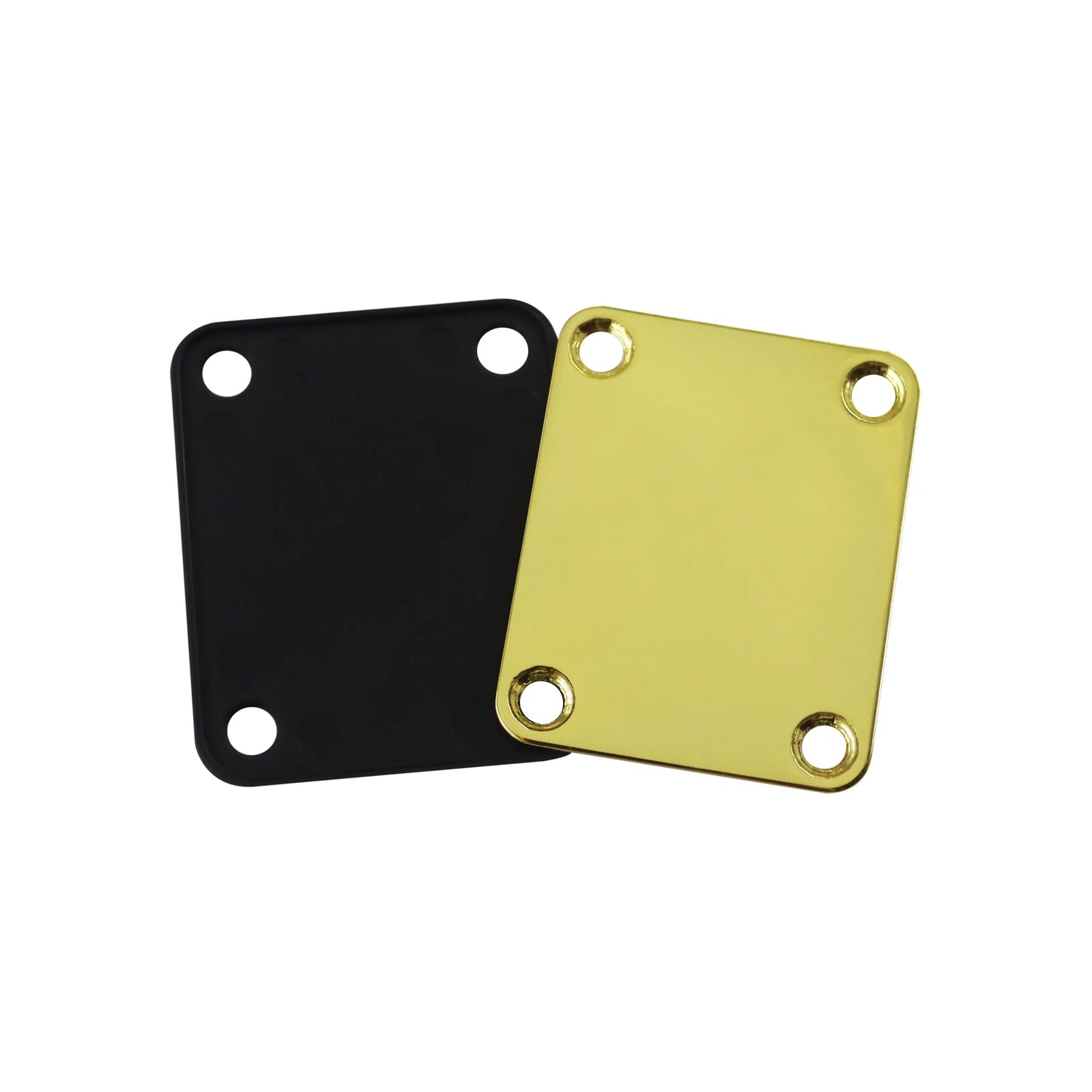 1Set  Bass Guitar Neck Plate,Electric Guitar Neck Joint Connecting Strengthen Plate with Plastic Back Plate & Mounting Screws Beauty World Shop