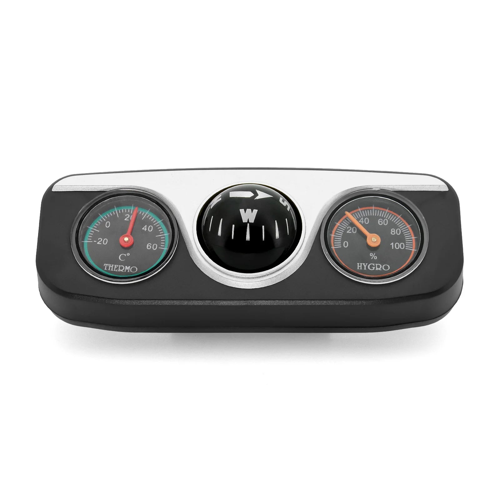 Car Ornaments Decoration 3 in 1 Guide Ball Compass For Auto Boat Vehicles Thermometer Compass Hygrometer Interior Accessories Beauty World Shop
