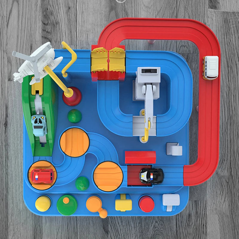 Racing Rail Car Model Educational Toys Children Track Adventure Game Brain Mechanical Interactive Train Animals Space Rocket Toy Beauty Fashion