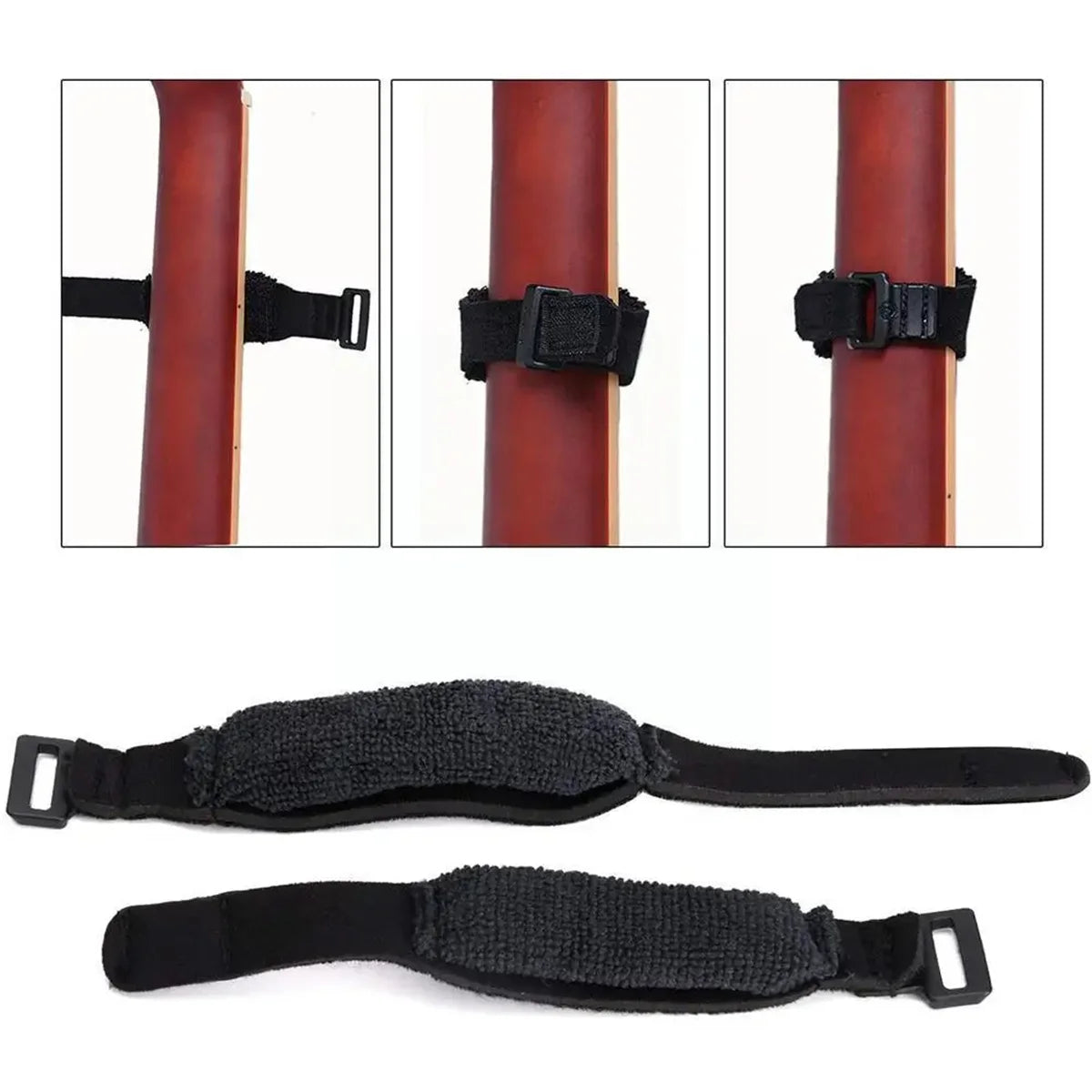 Miwayer Guitar Fret Strings Mute Noise Damper Mute Wraps Black Guitar Beam Tape for Guitars, Bass, and Ukulele Beauty World Shop