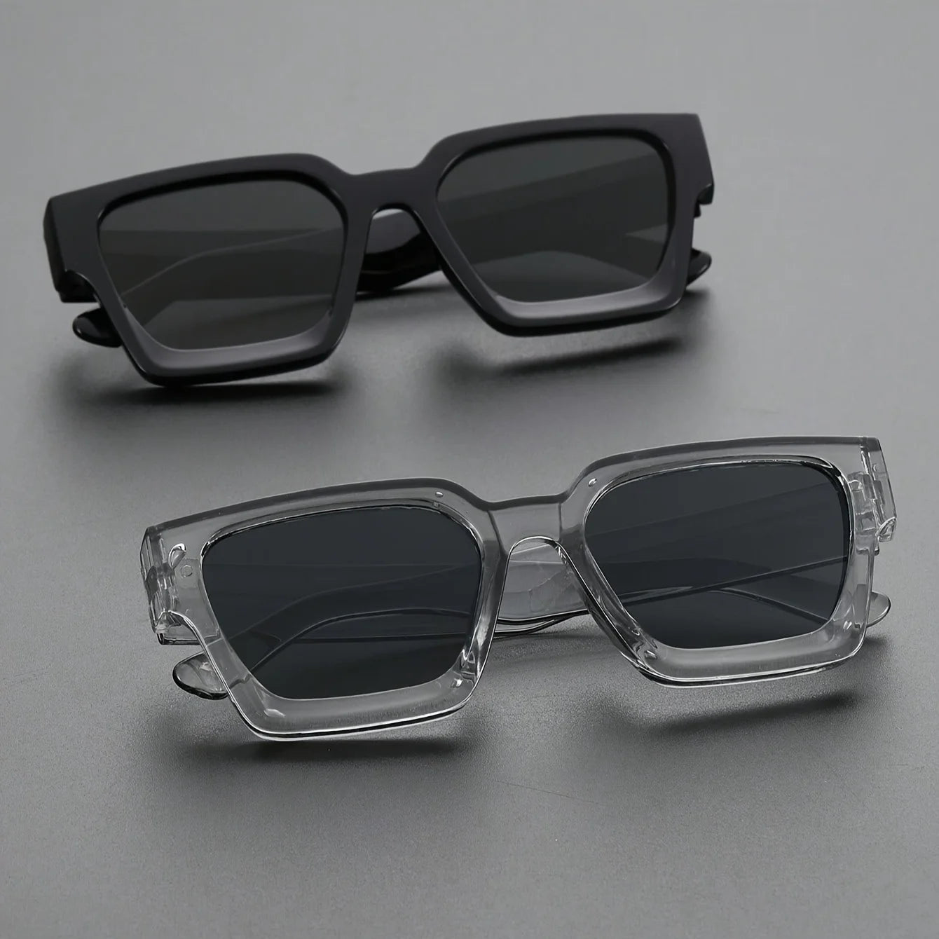 1/2 PC S Classic Fashion Square Plastic Frame Women Sunglasses For Men Daily Life Shades Eyewear Accessories. Beauty World Shop