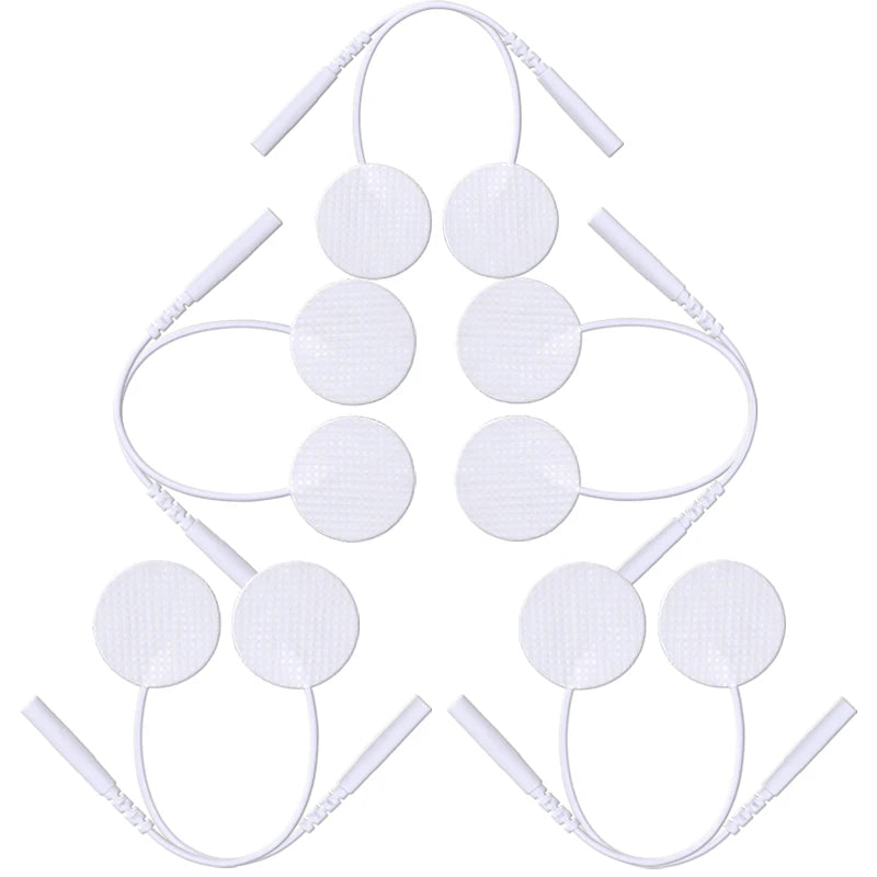 25mm Self-Adhesive Electrode Pads with Conductive Gel for EMS Electric Muscle Stimulator Pulse Massager Replacement Accessory Beauty World Shop
