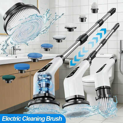 Cordless Electric Scrubber for Kitchen Bathroom Toilet - Multipurpose Cleaning Brush with Adjustable Speeds for Floor Cleaning Beauty World Shop