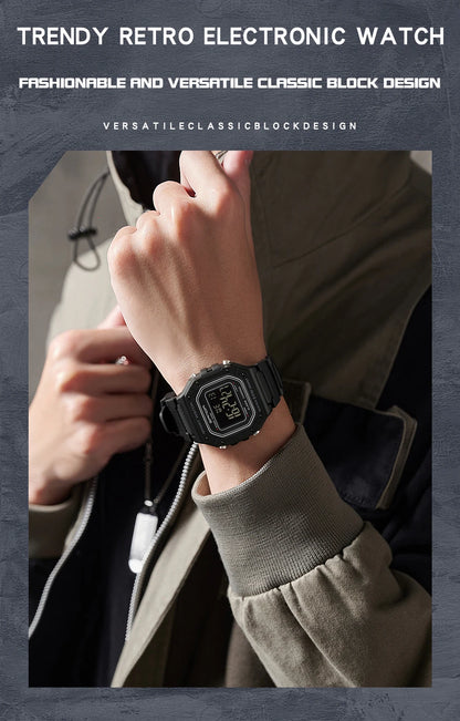 SANDA 2156 Fashion Mens Watch Military Water Resistant Sport Watches Army Big Dial Led Digital Wristwatches Stopwatches For Male Beauty World Shop
