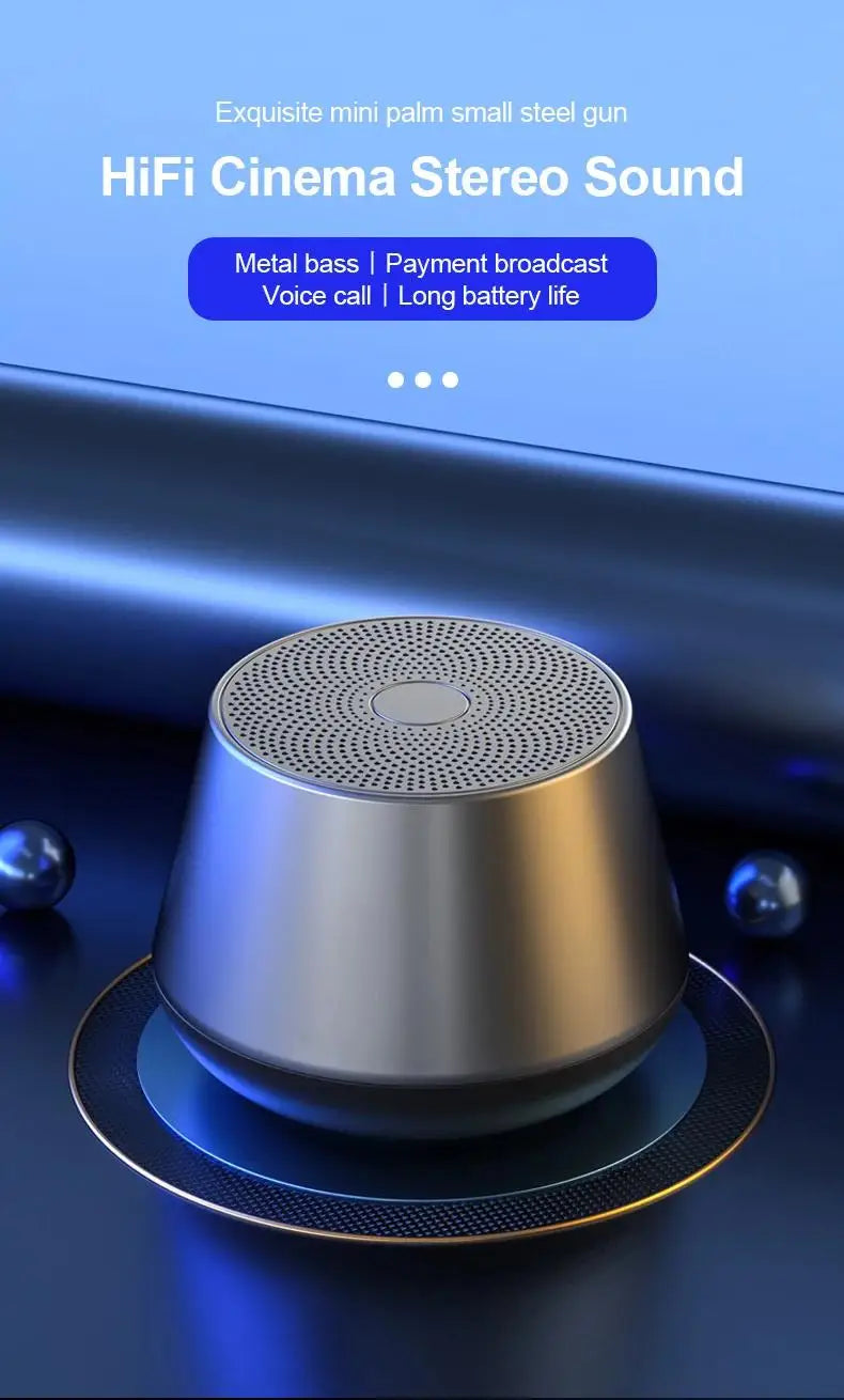 Original Mini Bluetooth 5.0 Speaker Big Audio With Deep Bass Sound Outdoor Soundbox Music Portable Camping Loudspeaker
