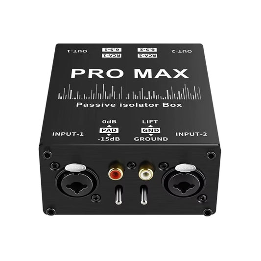 Multi-functional XLR Audio Isolator RCA Professional Audio Noise Filter 2 Way Passive Audio Isolator Accessories Live Broadcast Beauty World Shop