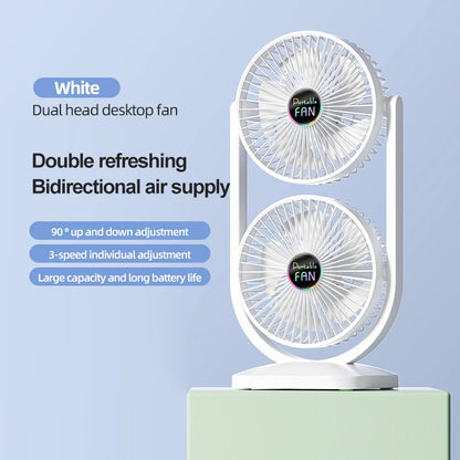 USB Charging Desktop Fan Portable Rotatable Desktop Electric Fan Suitable For Outdoor Picnic Student Dormitory Office Home Use Beauty World Shop