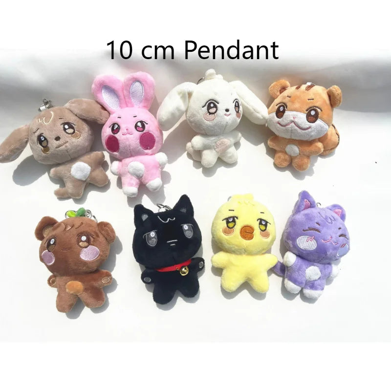 10CM Pop-up Store Doll Keychain ANITEEZ Cartoon Cute Plush Pendant Keyring Bag Accessories Kpop Yunho Yeosang Fans Gifts Beauty World Shop