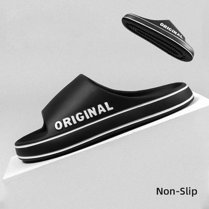 Feslishoet Summer Cool Women Men Slippers Soft Sandals Women Beach Casual Shoes Light EVA Slides Brand Sandals Outdoor Beauty World Shop