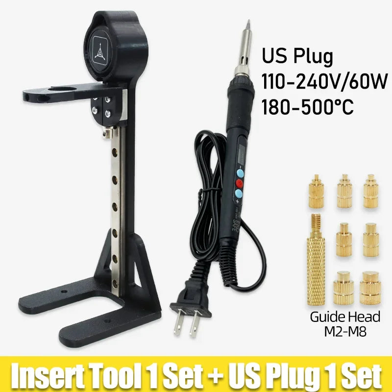 M2 M3 M4 M5 M6 Threaded Heat Set Insert Tool for 3D Printing Components Loptop Plastic Part Soldering Iron Tip Brass Knurled Nut Beauty World Shop