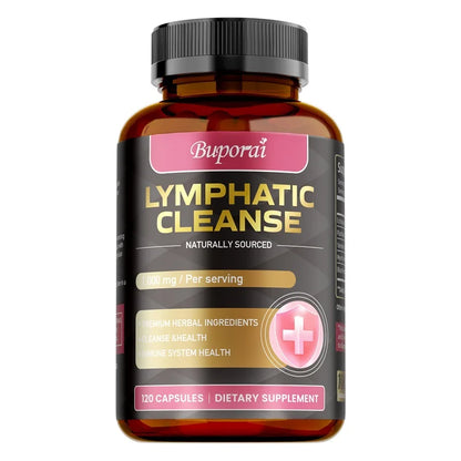 Lymphatic Cleanse - Supports Lymph Node Health and Fluid Balance, Boosts Immunity, and Promotes Overall Well-being - 120pcs Beauty World Shop