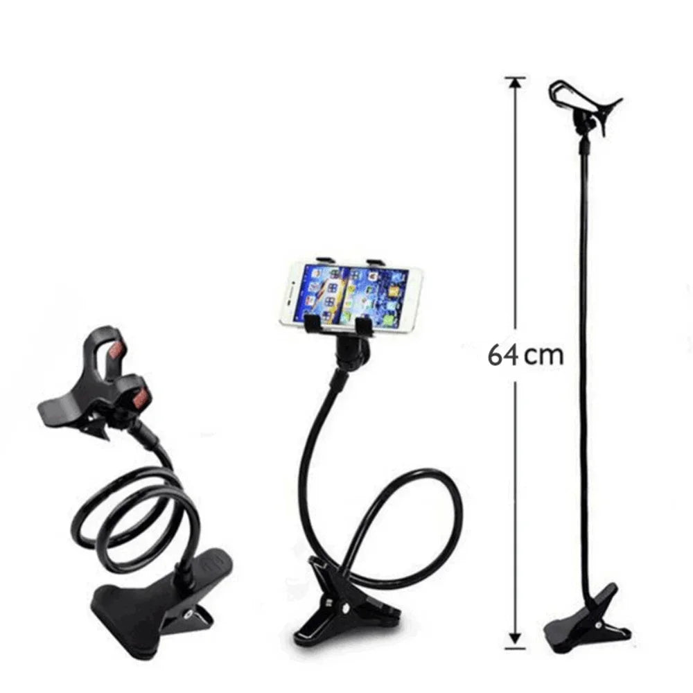 Universal Long Arm Lazy Person Bracket Mobile Phone Clamp Bedside Desktop Support For iPhone Xiaomi Huawei Samsung Phone Stands Beauty World Shop
