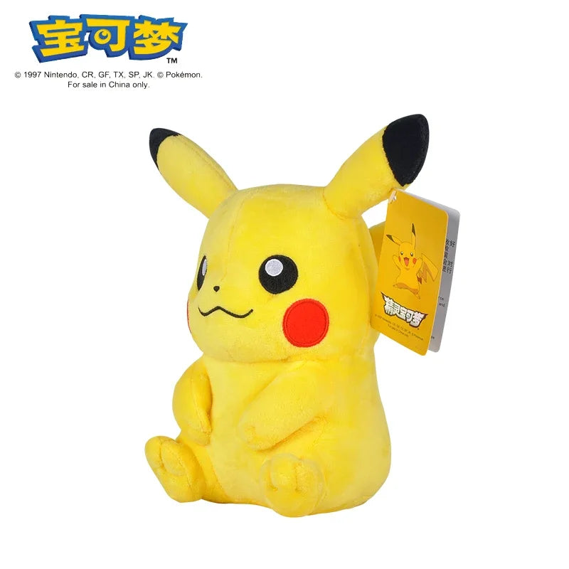 Pikachu 20cm Stuffed Plush Toys Kawaii Raichu Jenny Turtle Anime Doll Kids Birthday Christmas Gift Beauty Fashion