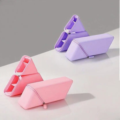 Stylish Silicone Pen Holder-Foldable Desktop Organizer for Office & Study,Multi-Purpose Stationery Cup,Perfect Gift for Students Beauty World Shop