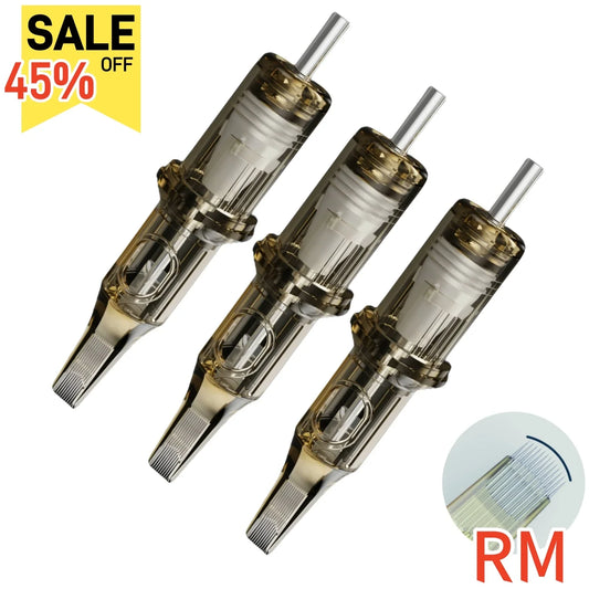 20PCS ROKYO Premium Tattoo Needle Cartridge Curved Round Magnum 5/7/9/11/13/15RM Beauty Trend Shop