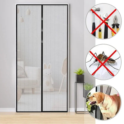 Anti-mosquito Curtain Mosquito Netss for Window Fly Screen Automatic Closing Door Household Ventilation Curtains Magnetic Net Beauty World Shop