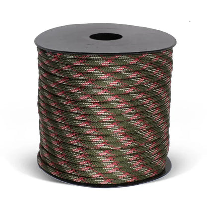 50m 650 Military Paracord 9 Strand 4mm Tactical Parachute Cord Camping Accessories DIY Weaving Rope Outdoor Survival Equipment Beauty World Shop