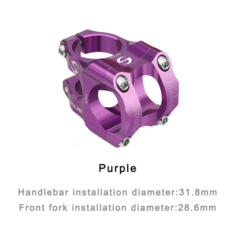MTB Road Bike Stem CNC Mountain Bicycle Bridge Short Power 31.8mm High Strength Climbing Riser Beauty World Shop