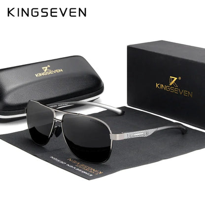 KINGSEVEN Polarized Aluminum Sunglasses Men UV400 HD Lens Pilot Eye Protection Photochromic Glasses Women Night Vision Eyewear Beauty World Shop