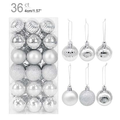 1box Christmas Balls Christmas Tree Ornaments Ball Xmas Hanging Tree Pendants Home Party Decor 2026 New Year Gift Noel Navidad Beauty World Shop