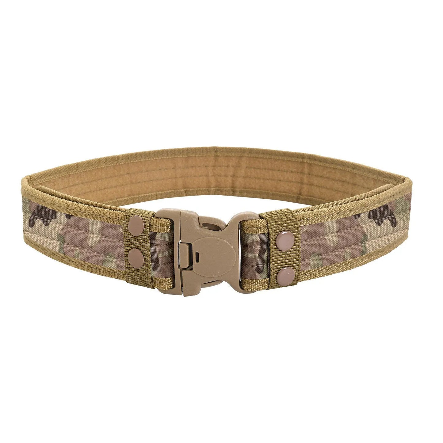 Men's Belt Outdoor Camouflage Tactical Belt Oxford Cloth Belt Mountaineering Belt Nylon Wide Waist Belt Work Belt Neutral Belts Beauty World Shop