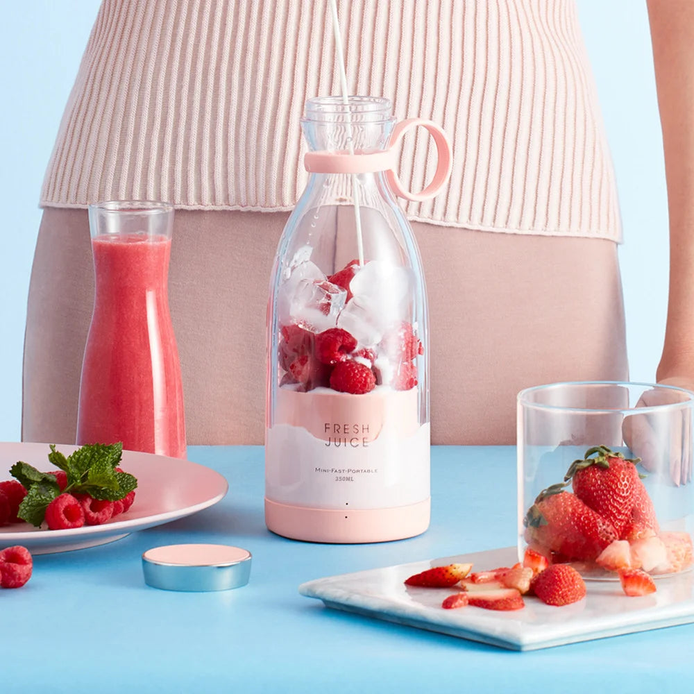HOMEFISH Electric Juicer Blender Usb Mini Fruit Mixers Fruit Extractors Food Milkshake Multifunction Juice Maker Machine Beauty World Shop