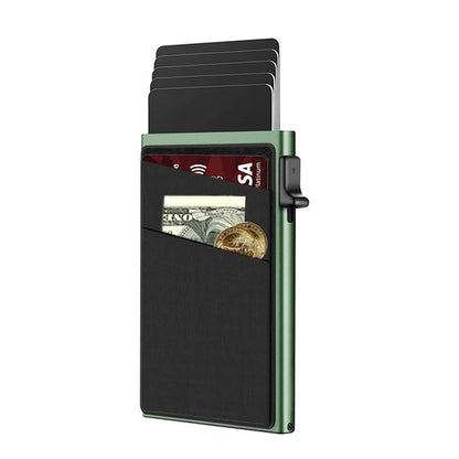 Anti-theft Cards Protectors Card Holder Minimalist Smart Wallet RFID Protection Aluminum Metal Box Cardholder Case Porte Carte Beauty World Shop
