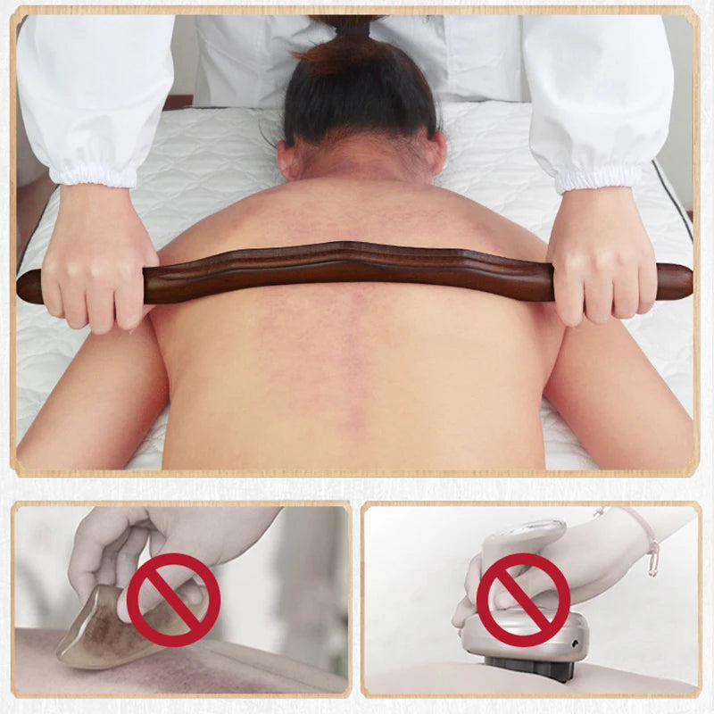 1PC Massage Guasha Scraping Stick Tools Back Shoulder Neck Waist Leg Massager Tools Natural Wood Fast Gua Sha Beauty World Shop