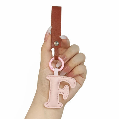 Creative PU Leather 26 Letter Keychains Fashion Alphabet Keyrings Handbag Ornaments Pendant Car Key Holder Accessories Gifts Beauty World Shop