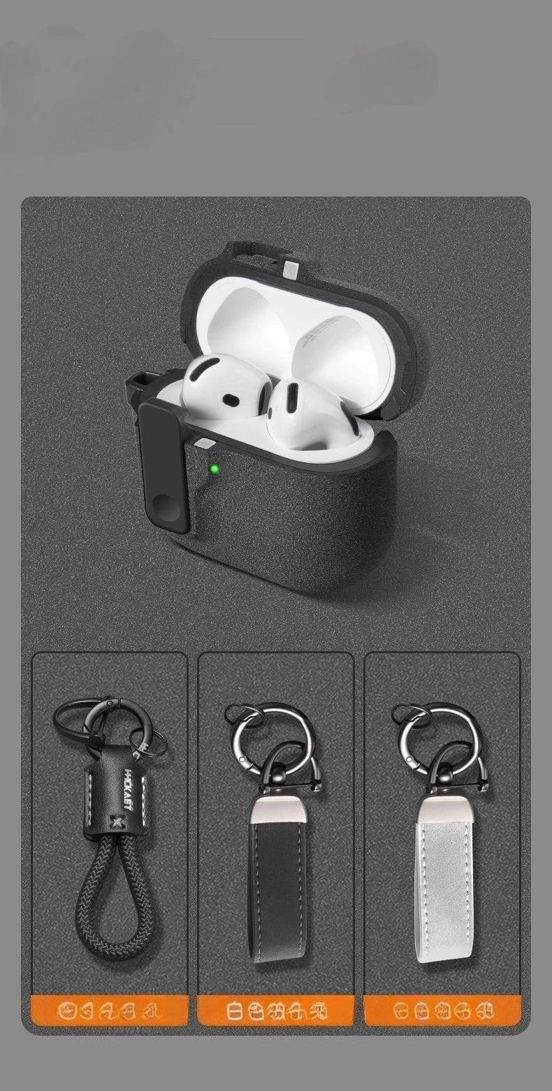 2025 Case For AirPods Pro 3 Magnetic Automatic Lock Cases Phone Stand Headphone Cover For AirPods Pro 3 Pro3 Fundas With Hook ﻿
