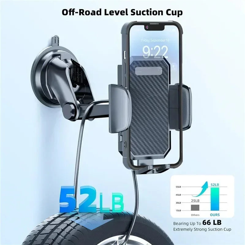 360° Windshield Car Phone Holder Car Dashboard Mobile Cell Support Bracket Universal Sucker for iPhone 16 15 14 Samsung Xiaomi Beauty World Shop