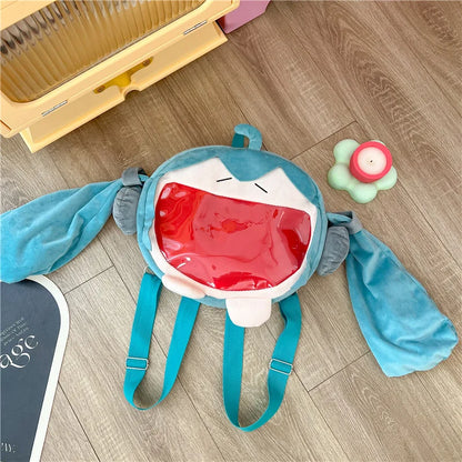 Hatsune Miku Shoulder Bag Backpack Cute Anime Girl Plush Cartoon Kawaii Knapsack Student Bag Packet For Kids Gifts Toys Beauty World Shop
