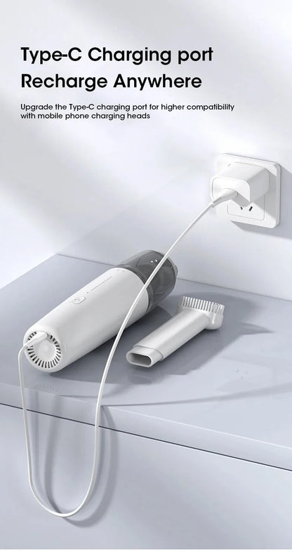 Handheld Vacuum Cleaner Mini Dust Remover Car Vacuum Cleaner Rechargeable Multifunctional Wireless Dust Catcher For Car LowNoise Beauty World Shop