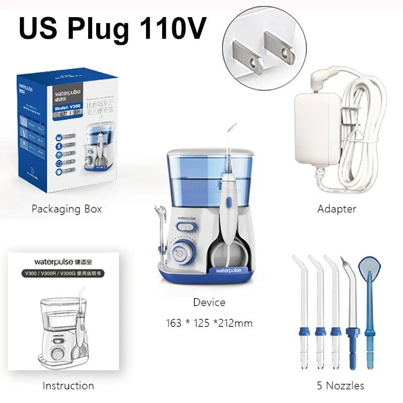 Oral Irrigator Dental Water Flosser for Teeth High Pressure Electric Dental Irrigator Water Flosser Mouth Washing Machine 800ML Beauty World Shop