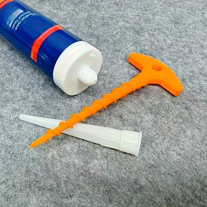 Silicone seal cap and seal gun nozzle removal tool, silicone seal cap used for open core tubes to prevent rapid drying Beauty World Shop