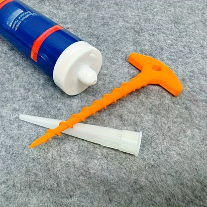 Silicone seal cap and seal gun nozzle removal tool, silicone seal cap used for open core tubes to prevent rapid drying Beauty World Shop