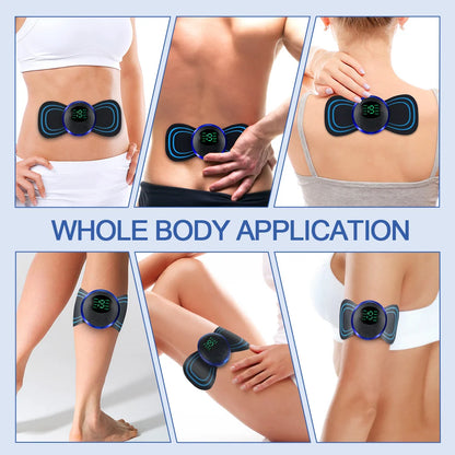 Electric Neck Massager EMS Muscle Massage Stimulator Low Frequency Instrument Back Cervical Calf Patches Pain Joints Mini Device Beauty World Shop
