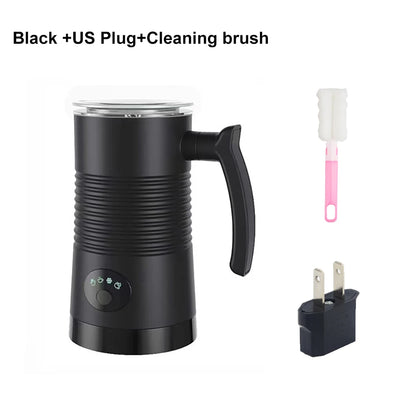 Electric Milk Frother Milk Foam Machine For Coffee Cappuccino Latte 4 in 1 Hot and Cold Foam Maker Automatic Milk Frother Foamer Beauty World Shop