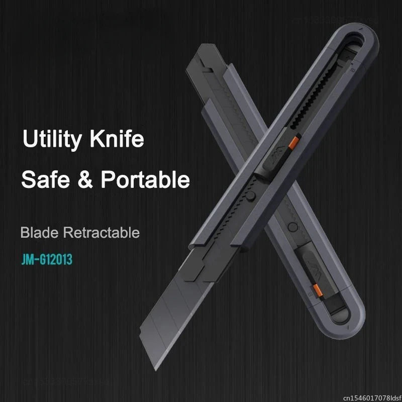 Jimihome 0.79inch Stretch Utility Knife Paper Cutters Carbon Steel Blades Pocket Knife with Safety Lock Handicraft Tool Beauty World Shop