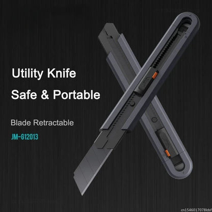 Jimihome 0.79inch Stretch Utility Knife Paper Cutters Carbon Steel Blades Pocket Knife with Safety Lock Handicraft Tool Beauty World Shop
