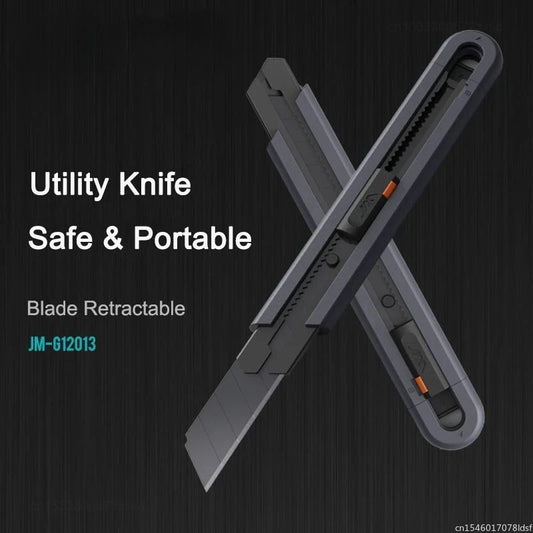 Jimihome 0.79inch Stretch Utility Knife Paper Cutters Carbon Steel Blades Pocket Knife with Safety Lock Handicraft Tool Beauty World Shop
