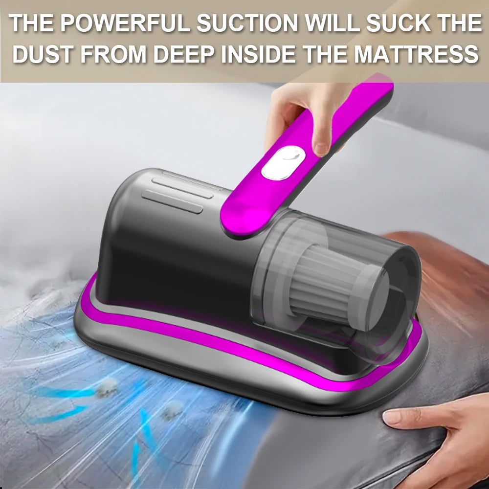 Wireless Handheld Mattress Vacuum Cleaner with UV-C Light HEPA Filter And Ultrasonic Vibration12KPa for Bed Sofa Car Seat Carpet Beauty World Shop