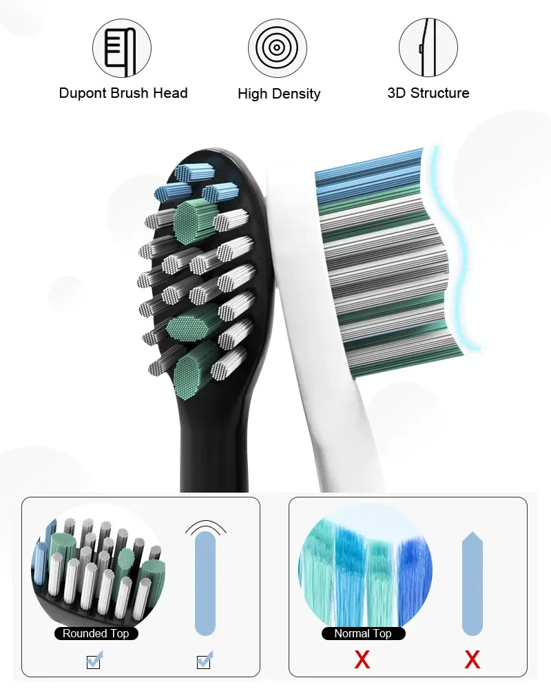 Sonic Electric Toothbrush Smart Ultrasonic Dental Teeth Whitening Rechargeable Adult Tooth Brush Sarmocare S100 With8 Brush Head Beauty World Shop