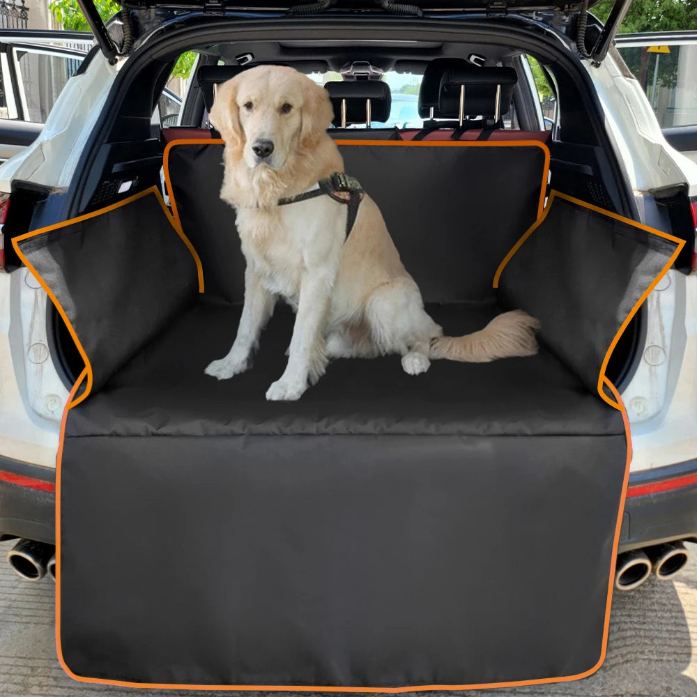 Waterproof 600D Oxford Cloth Dog Car Seat Cover Pet Travel Dog Carrier Car Trunk Mat SUV Cargo Liner For Dogs Beauty World Shop