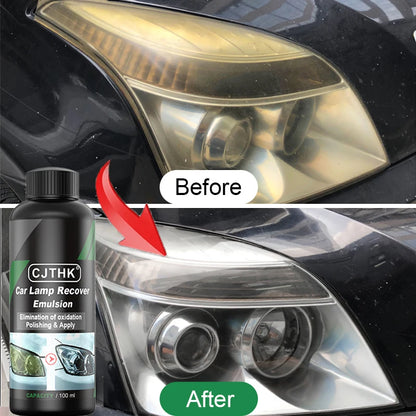 Car Headlight Restoration Polishing Kits Headlamp Scratch Remover Repair Cleaning Paste Remove Oxidation Headlight Polish Liquid Beauty Fashion