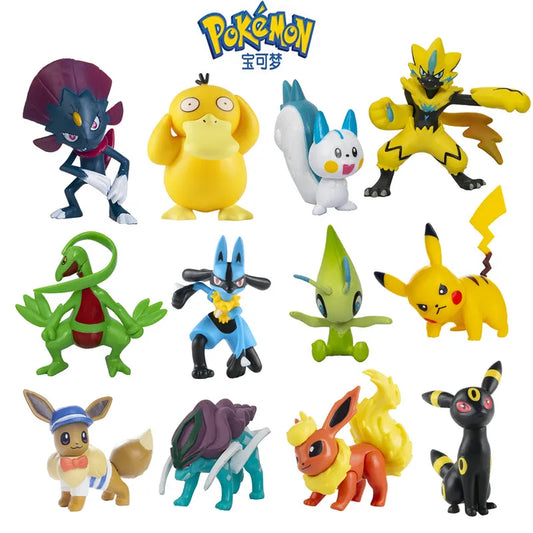 Pokemon Anime Figures Mewtwo Gengar Pikachu Eevee Dragon Cosplay Collection Action Figures Model Toy Birthday Gifts Buy in bulk Beauty World Shop