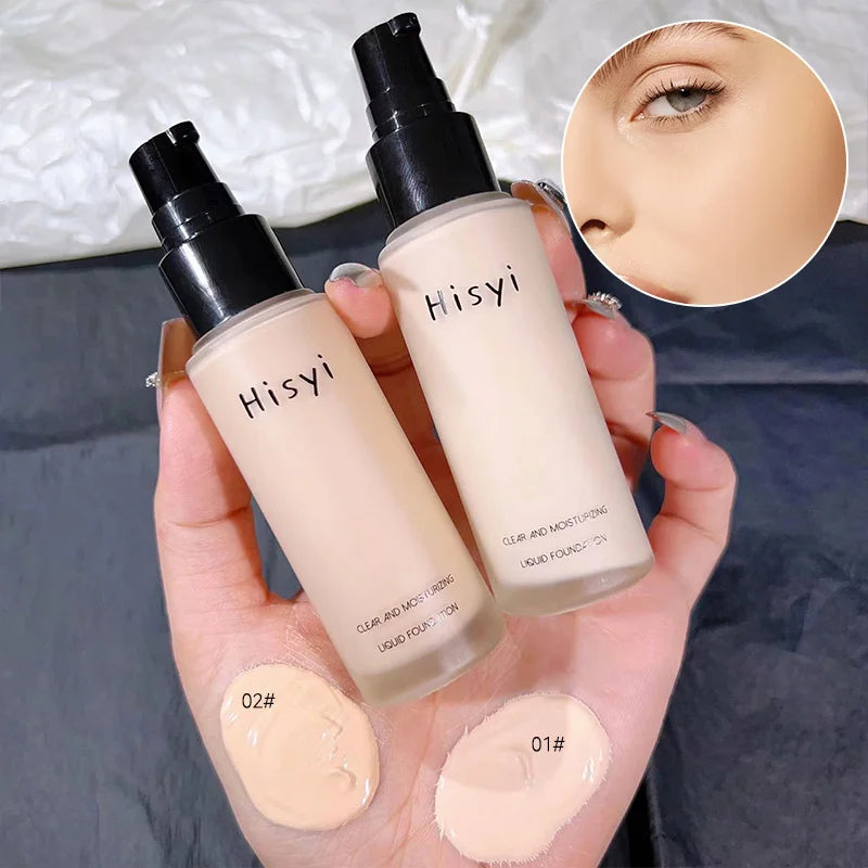 The liquid foundation is light, matte, naturally brightening, and does not come off makeup. The natural complexion is frosty, Beauty Trend Shop